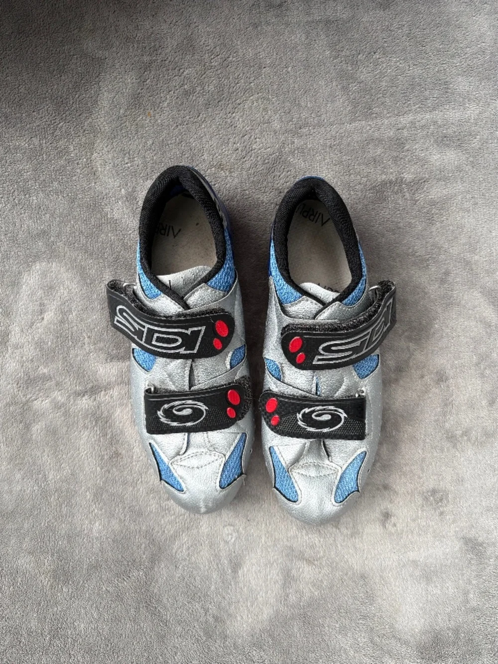 SIDI Clipless Road Bike Cycling Shoes Silver/Blue Women’s Size EU 37W/US7
